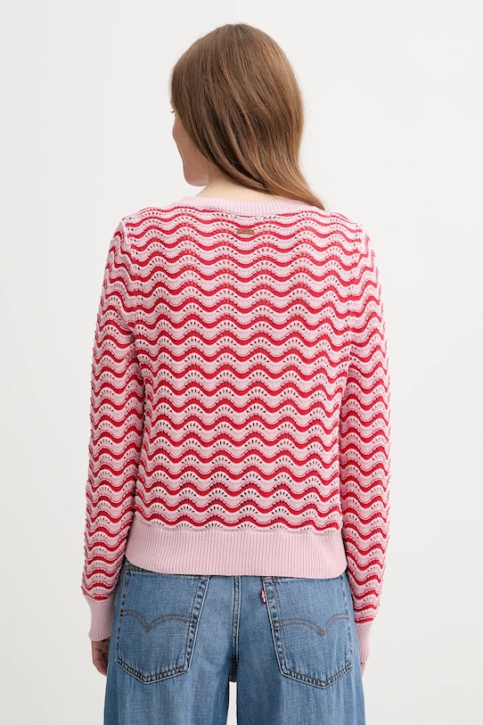 Oblečenie Bavlnený sveter Levi's FLORENCE PNTLLE SWEATER 0012O ružová