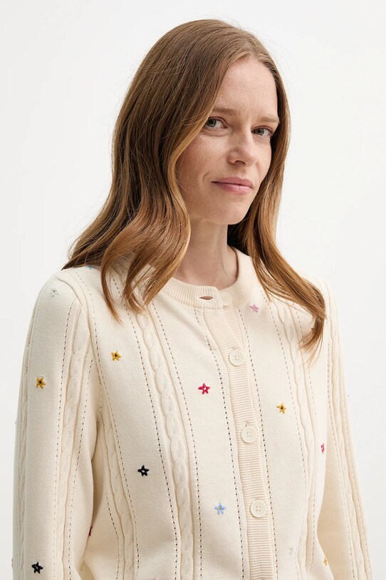 Levi's pamut kardigán MARAIS CARDIGAN bézs 0012Q