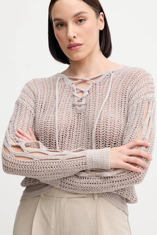 Свитер Sisley серый 15PLM401A