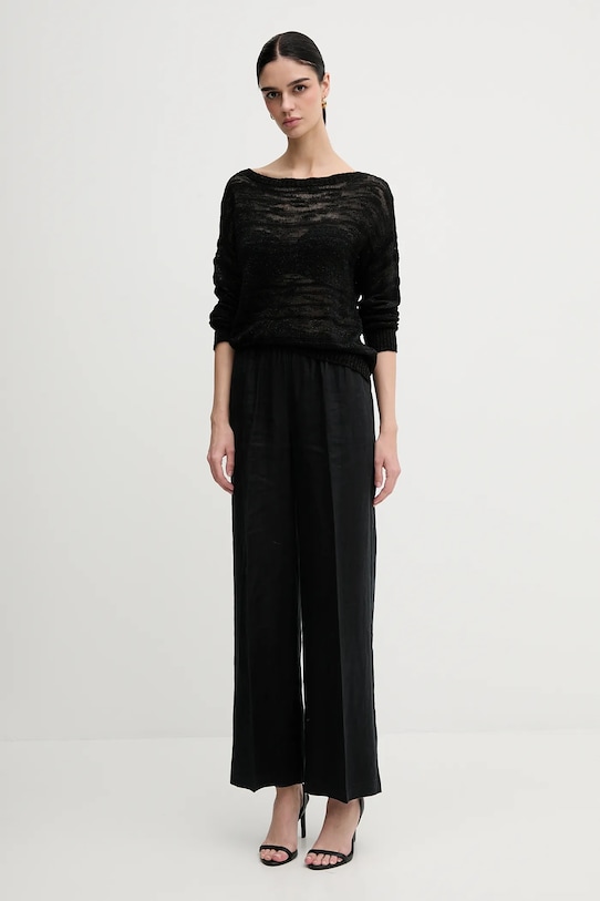 Πουλόβερ Sisley 116CL106F μαύρο SS25