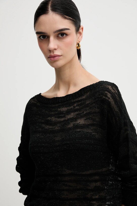 Sisley pulover negru 116CL106F