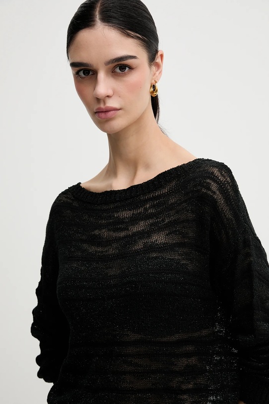 Πουλόβερ Sisley μαύρο 116CL106F