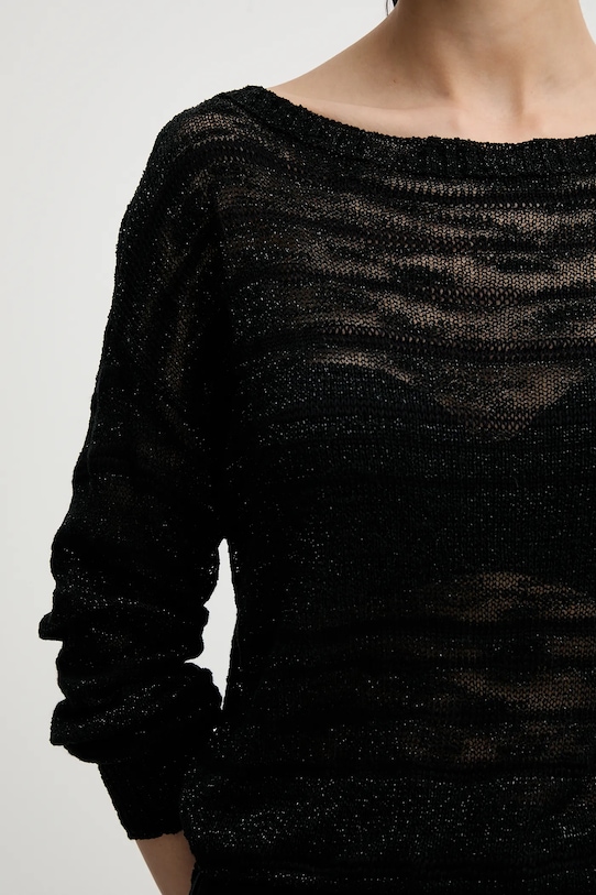 Πουλόβερ Sisley 116CL106F μαύρο