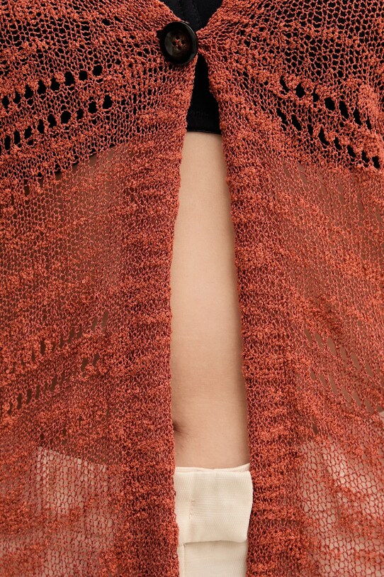 Sisley cardigan 106CM602K portocaliu