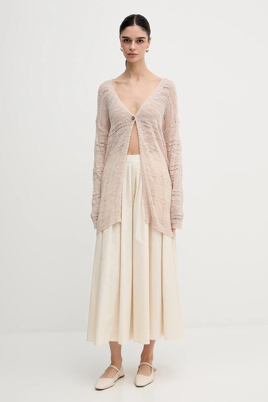 Sisley kardigan 106CM602K beżowy SS25