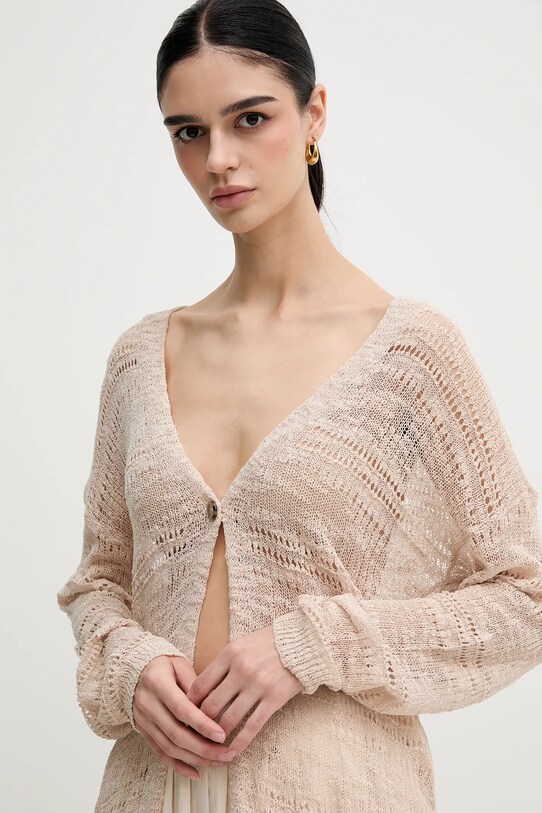 Sisley kardigan beżowy 106CM602K
