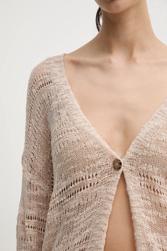 Sisley kardigan 106CM602K beżowy