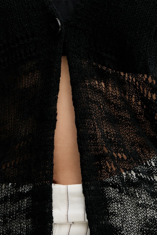 Sisley cardigan 106CM602K negru