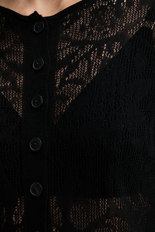 Sisley cardigan 1084M500P negru