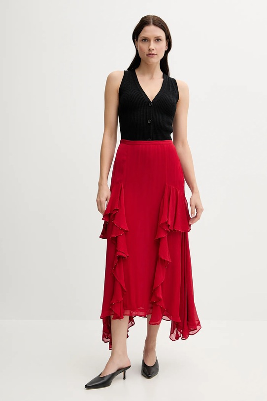 Sisley vestă cu amestec de in 105GM602J negru SS25