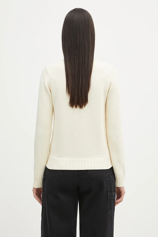 Odzież Sporty & Rich sweter bawełniany Vendome Knitted WS065606205WH37 beżowy