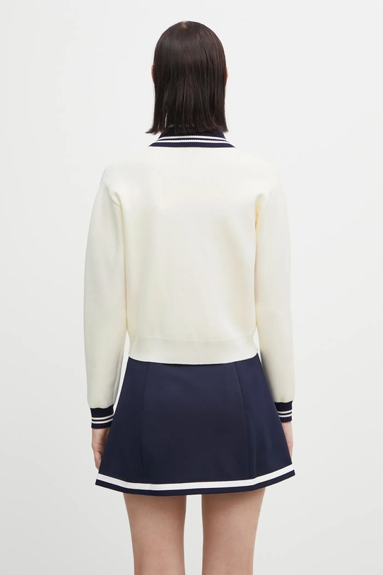 Odzież Sporty & Rich kardigan Crown Tennis Zipped CA006621202WH06 biały