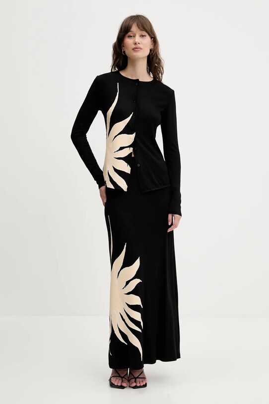 Never Fully Dressed kardigan NFDTO1768 czarny SS25