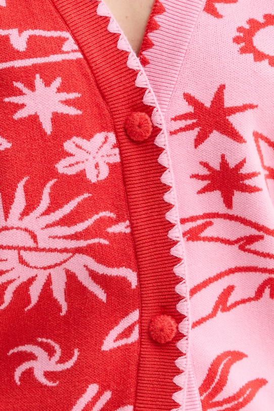 Never Fully Dressed kardigan NFDKN637 czerwony