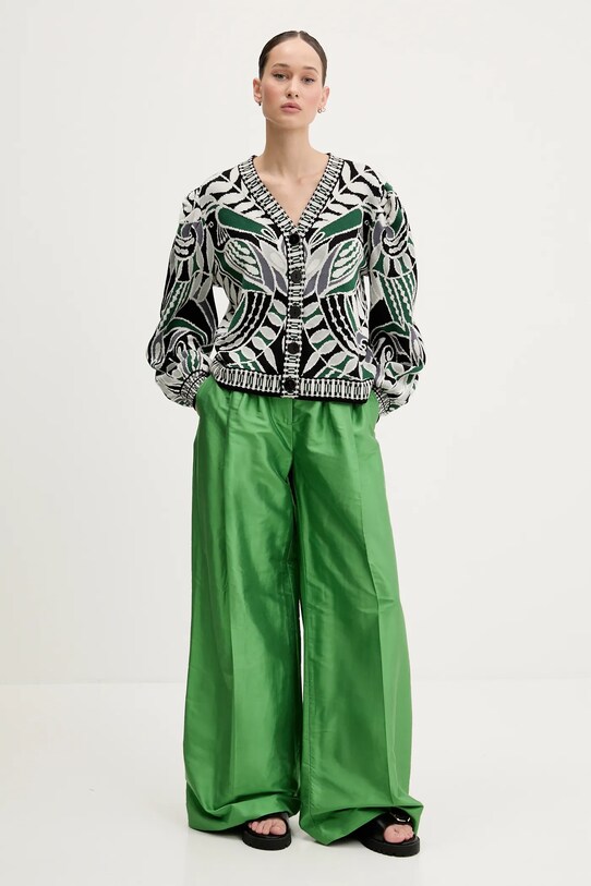 Farm Rio cardigan 338282 verde SS25