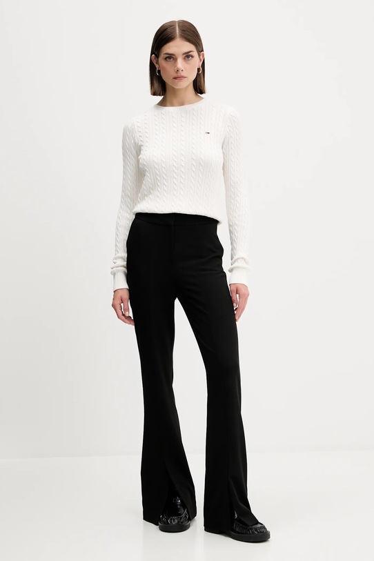 Tommy Jeans sweter bawełniany DW0DW22165 beżowy AW25