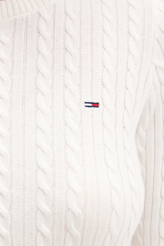 Bavlněný svetr Tommy Jeans DW0DW22165 béžová