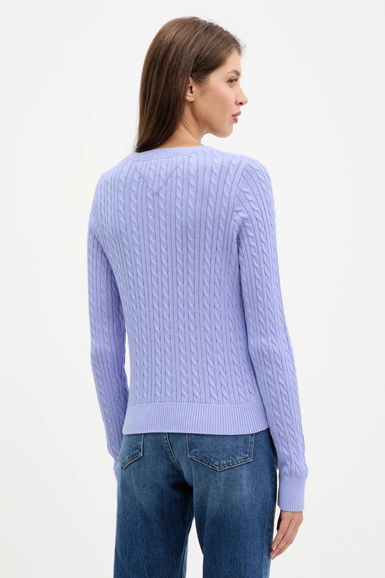 Ρούχα Βαμβακερό πουλόβερ Tommy Jeans DW0DW22165 μωβ