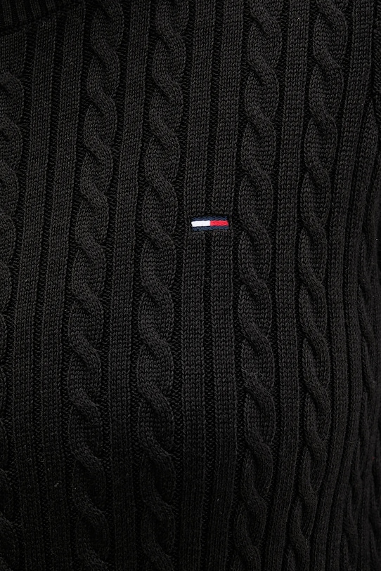 Памучен пуловер Tommy Jeans DW0DW22165 черен