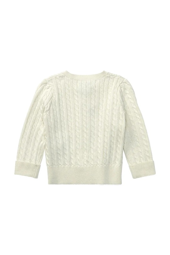 Polo Ralph Lauren kardigan bawełniany niemowlęcy 310543047008 beżowy SS25