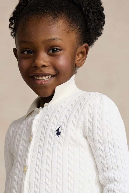 Polo Ralph Lauren cardigan copii 312543047064 alb
