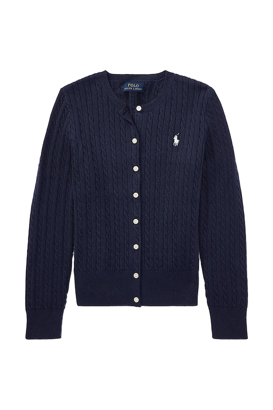 Polo Ralph Lauren cardigan din bumbac pentru copii 313543047011 bleumarin SS25