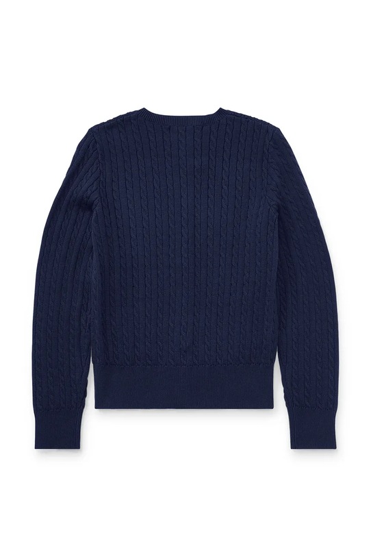 Дитячий бавовняний кардиган Polo Ralph Lauren 313543047011 темно-синій SS25