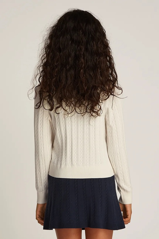 Tommy Hilfiger kardigan dziecięcy beżowy KG0KG08282.98.122.PPYA