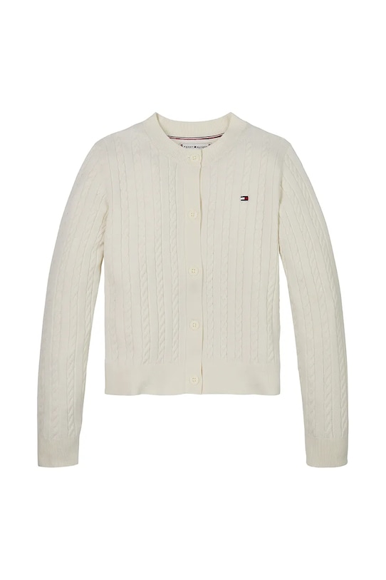 Детска жилетка Tommy Hilfiger KG0KG08282.128.176.PPYA бежов SS25