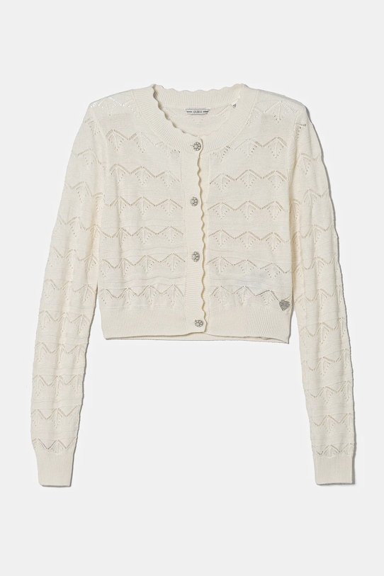 Guess kardigan wełniany dziecięcy wełna beżowy J5RR02.Z3CD0.PPYA