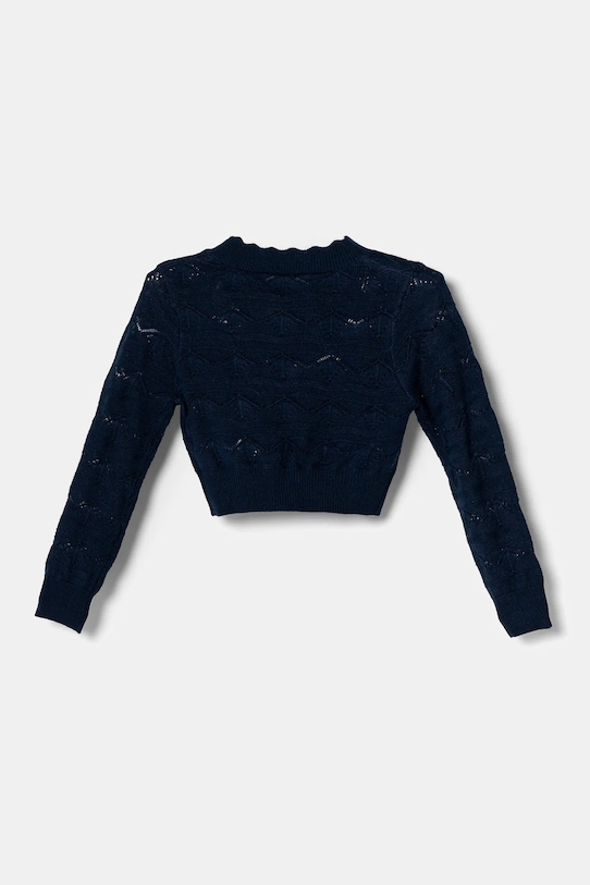 Guess kardigan wełniany dziecięcy J5RR02.Z3CD0.PPYA granatowy SS25