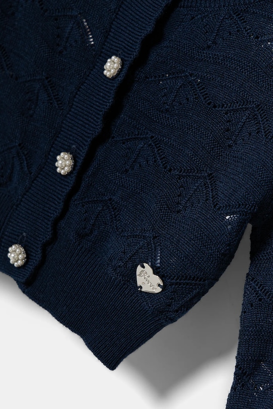 Dziewczynka Guess kardigan wełniany dziecięcy J5RR02.Z3CD0.PPYA granatowy