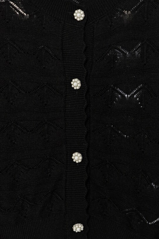 Dziewczynka Guess kardigan wełniany dziecięcy J5RR02.Z3CD0.PPYA czarny