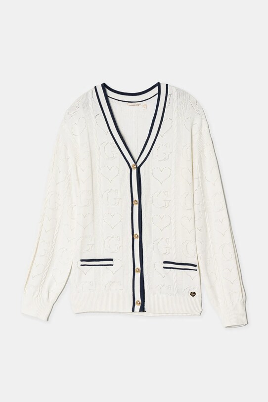 Guess cardigan copii imprimeu alb J5RR03.Z2BB0.PPYA
