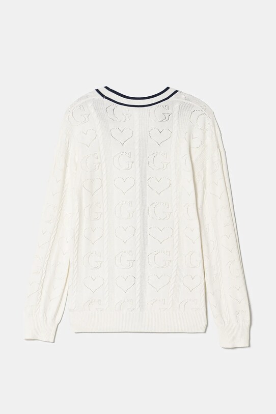 Guess cardigan copii J5RR03.Z2BB0.PPYA alb SS25