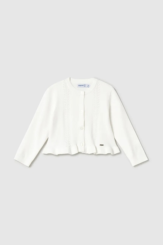 Mayoral cardigan per bambini a maglia fine beige 1398.4B.Baby.PPYA