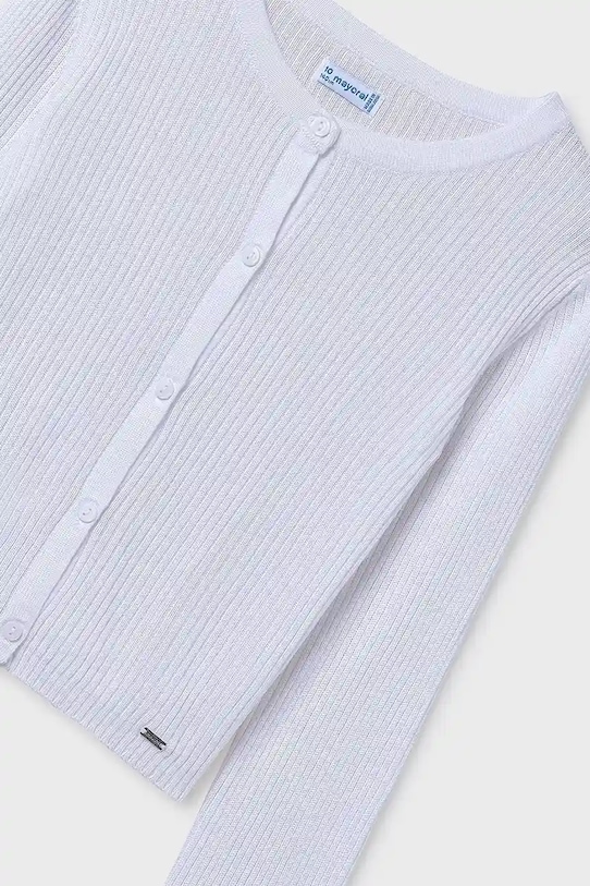 Dievča Detský sveter Mayoral 6350.8B.Junior.PPYA biela