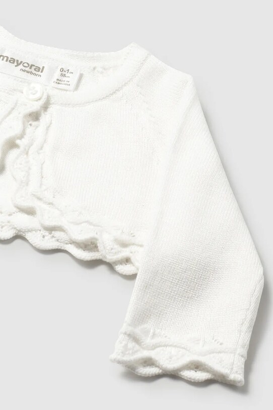 Dziewczynka Mayoral Newborn kardigan niemowlęcy 318.2J.Newborn.PPYH beżowy