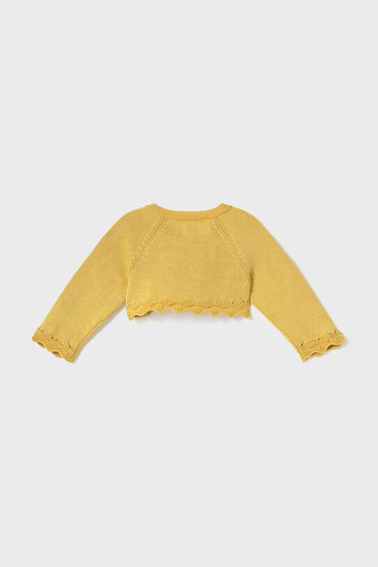Кардиган для немовлят Mayoral Newborn 318.2J.Newborn.PPYH жовтий SS25