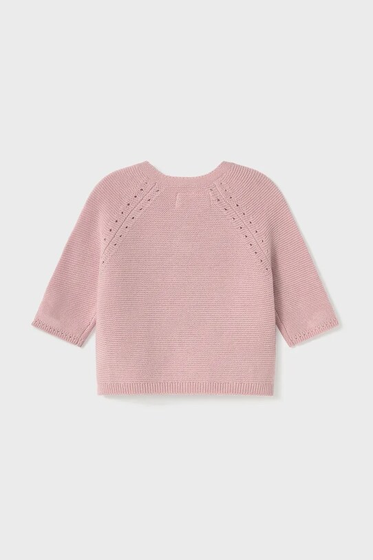 Девочка Детский хлопковый кардиган Mayoral Newborn 1307.2D.Newborn.PPYH розовый