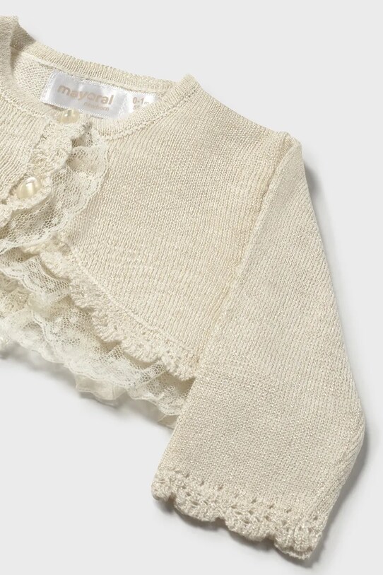 BIMBA Mayoral Newborn cardigan neonato/a 1308.2H.Newborn.PPYH oro