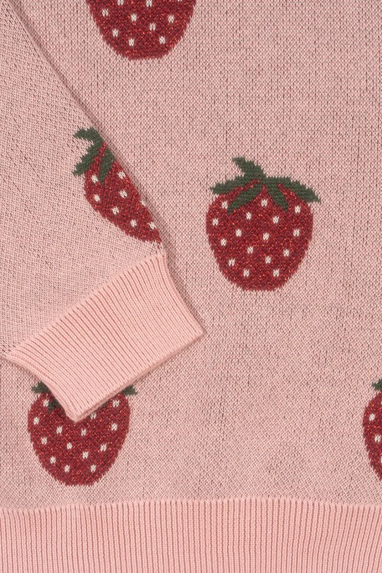 Otroški pulover Konges Sløjd LAPIS LUREX KNIT BLOUSE roza KS102260