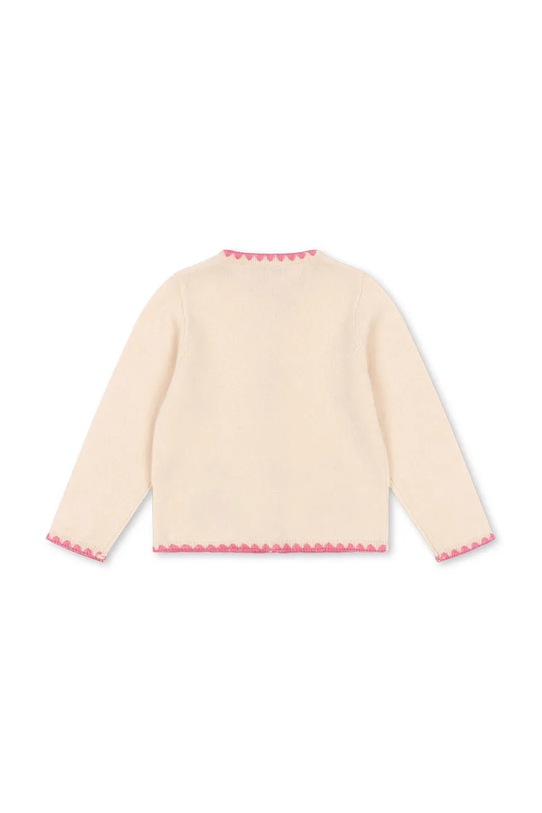 DÍVKA Dětský vlněný kardigan Konges Sløjd COLLETTE KNIT CARDIGAN KS102823 béžová