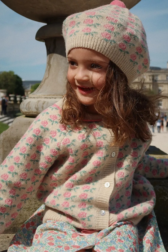 Konges Sløjd kardigan wełniany dziecięcy BELOU KNIT CARDIGAN KS102858