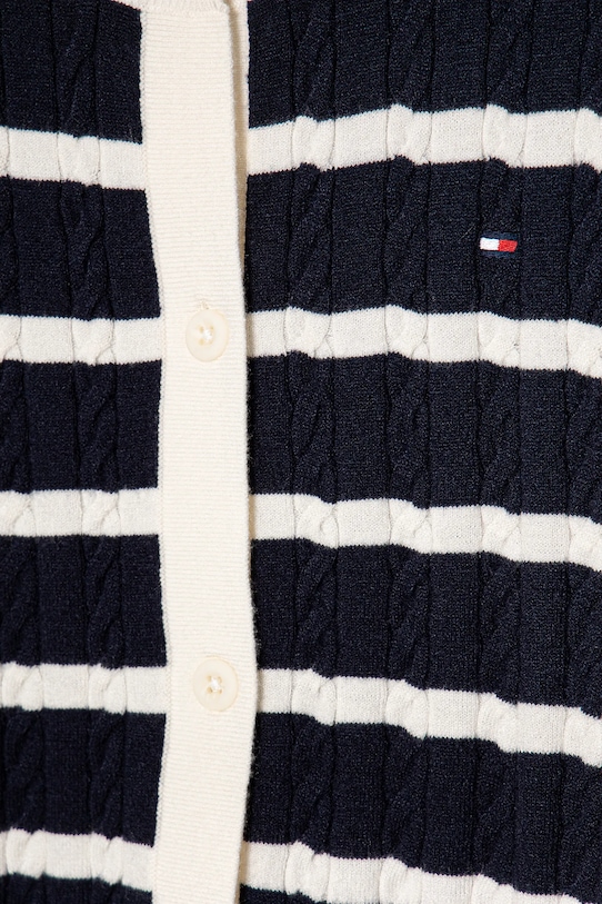 Dziewczynka Tommy Hilfiger kardigan dziecięcy KG0KG08467.128.176.PPYA granatowy