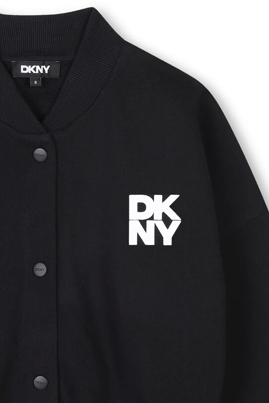 Dkny geaca bomber pentru copii negru D62284.156.162
