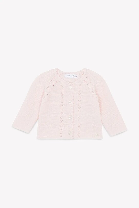 Βρεφική βαμβακερή ζακέτα Tartine et Chocolat CA18030.80.86 ροζ SS25