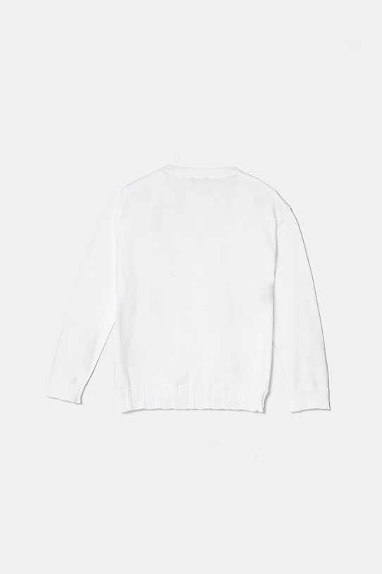 United Colors of Benetton cardigan din bumbac pentru copii 1098C500R.G.Seasonal alb SS25