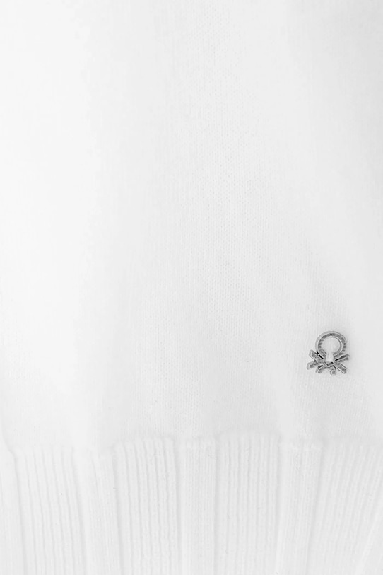 Fete United Colors of Benetton cardigan din bumbac pentru copii 1098C500R.G.Seasonal alb