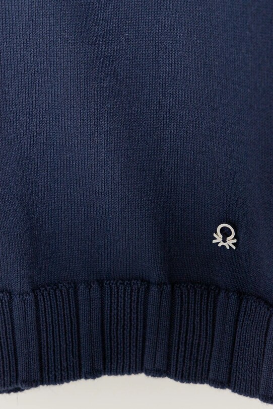 Κοριτσίστικα Παιδική βαμβακερή ζακέτα United Colors of Benetton 1098C500R.G.Seasonal σκούρο μπλε